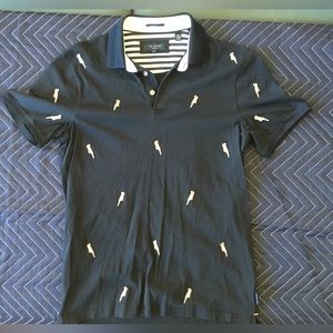 Ted Baker London men’s embroidered parrot polo shirt